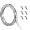 304 Stainless Steel Worm Clamp Hose Clamp Strap 7.9feet