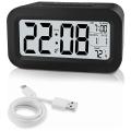 Rechargeable Alarm Clocks,digital Alarm Clocks,12/24hours Date Black