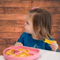 Adjustable Bib,spoon,fork Set for Kids for Infant Self Eating Set 2