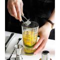 400ml Glass with Scale Hand Shaker Shaker Cup Bartender Tool