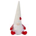 Faceless Glowing Dwarf Plush Doll Ornaments,new Year Gifts(white Hat)