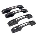 Car Side Door Handles Cover Decorative Trim Carbon Fiber