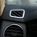 Car Dashboard Side Air Conditioner Outlet Frame Trim Cover (black)