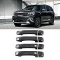 For Kia Mohave 2020 2021 2022 Abs Carbon Fiber Door Handle Cover