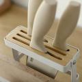 Wrought Iron Cutting Board Knife Rack Drain Rack Kitchen Organizer