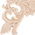 4pcs Carved Furniture Appliques Onlays 22x10cm Wooden Decal