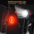 Bike Light for Night Riding, Rechargeable Bright Led Flashlight
