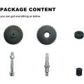 Gearbox Gear with Shaft and Motor Gear for Axial Scx24 1/24 Rc Car