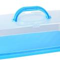 Portable Bread Box with Handle Loaf Cake Container Plastic