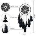 Black Feather Lace Dream Catchers for Wall Hanging Decorations
