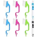 8 Pcs Hand-held Groove Space Track Cleaning Brushes for Window