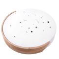 Wood Adjustable Led Ceiling Lamp Round Bedroom Dumb White 30cm