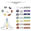 Raw Crystal 7 Chakra Gemstone Wall - Meditation Hanging Decorative