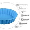 8 Pcs Silicone Cake Pans, Non-stick Round Pie Moulds