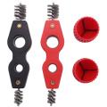 4 Pcs Copper Pipe Cleaner and Reamer Set Chamfer Tool (red+black)