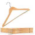 Set Of 10 Clothes Hangers Made Of Wood - Non-slip Hangers Rotatable