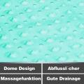 Square Shower Mats,53x53cm,bath Mats with Suction Cup,(green)