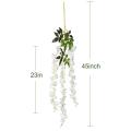 6 Pack 3.75 Feet/piece Artificial Wisteria Vine Ratta Flowers String