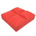 12pcs Unique Shape Acoustic Absorption Panel,12x12x0.12inch,red