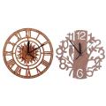 Creative Tree Shaped Wooden Wall Clock House Living Room Decoration