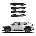 For Toyota Bz4x Subaru Solterra 2022 Carbon Fiber Door Handles Trim