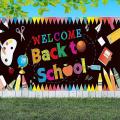 Welcome Back to School Banner, First Day Of School Backdrop Banner