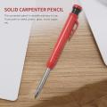 2 Pieces Solid Carpenter Pencil,mechanical Pencil Marker Marking Tool