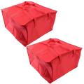 Foldable Large Cooler Bag Food Cake Insulated Bag Aluminum Foil Red