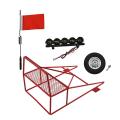 Roll Cage Spare Tire Rack Headlight Antenna for Wpl D12 1/10 Rc Car,1