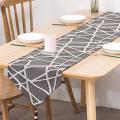 Table Runner 71inches Long with Tassels Geometric Stripe Table Runner