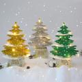 Diy Christmas Tree Christmas Desktop Decor Santa Decoration (gold)