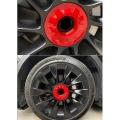 For Tesla Model Y Original 20inch Rim Wheel Center Hubcaps 4pcs Red