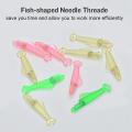 30 Pcs Sewing Machine Needle Threader Fish Type Embroidery Floss
