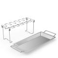 Chicken Leg Wing Grill Rack,stainless Steel Roaster Stand with Pan