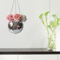 Disco Ball Planter Globe Shape Hanging Vase Home Decor Vase Container