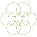 8pcs 12inch Dream Catcher Rings Metal Hoops for Crafts Supplies, Gold