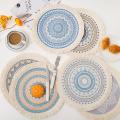 Nordic Boho Placemats Mandala Woven Cotton Macrame Heat Resistant