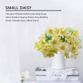 Artificial Fake Daisy Flower Indoor Outdoor Hanging (white Green)