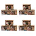 12pcs Christmas Biscuit Box Kraft Paper Christmas Gift Box Party