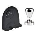 Coffee Tamper Set, 51mm Tamper Mat Silicone Rubber Mat Coffee Maker