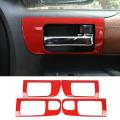 Car Red Abs Door Handle Bowl Cover for Toyota-tundra 2014-2021