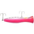 1pcs Popper Fishing Hooks 12cm Lure Plastic Fishing Tackles Pink