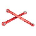 2pcs Metal Adjustable Front Steering Link Rod Tie Rods,red