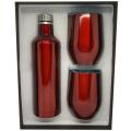 3 In 1 Gift Wine Set Beer Set with Seal Lid Thermo Mug Travel Set E