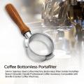 54mm Stainless Steel Coffee Machine Bottomless Portafilter Coffee