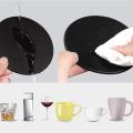 6pcs Pu Leather Marble Coaster Drink Coffee Cup Mat Round -2