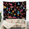 Mushroom Tapestry Beautiful Psychedelic Eyes Wall Hanging Tapestry