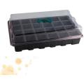 1pcs Seedling Starter Trays with Dome 24 Cells Black