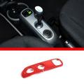 Car Gear Shift Panel Cover for Mercedes Smart 2009-2015, Red
