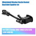 For -bmw E39 Windshield Washer Nozzle Heated Dual Inlet Squirter Jet